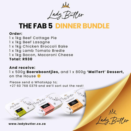 Lady Butler Frozen Meals