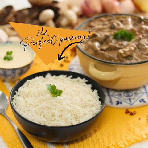 Beef Stroganoff & Basmati Rice - Beef